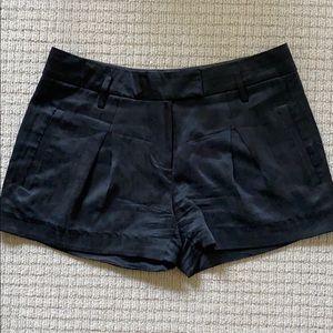 LAMB silky black dress shorts